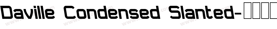 Daville Condensed Slanted字体转换
